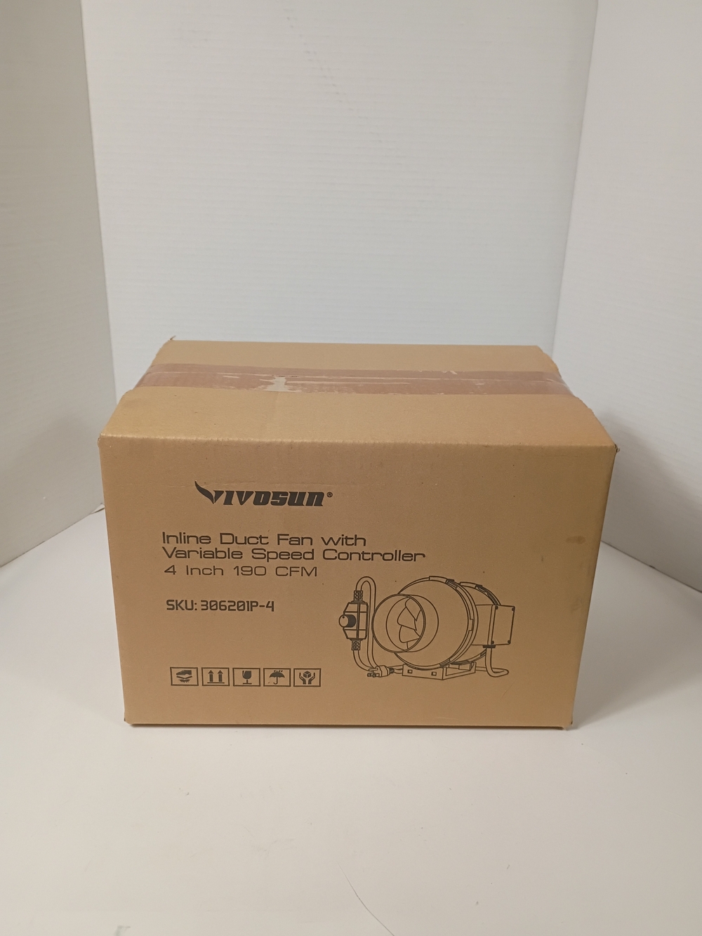 VIVOSUN Inline Duct Fan - Tan Box